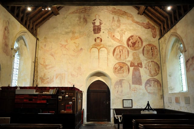 St George's Church in Trotton have placed permission for the restoration of 14th century paintings at the church. Pic S Robards SR2303071