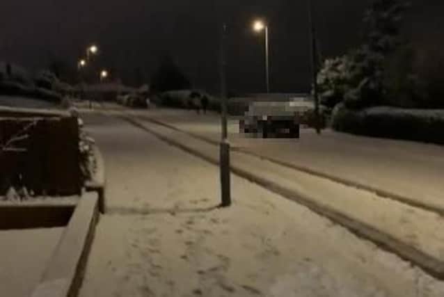 The snow in Selmeston Road, Eastbourne