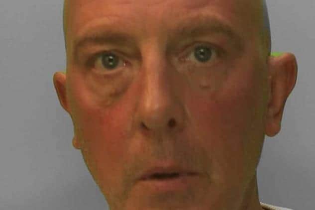 Lee Norris, 51, of Buckhurst Avenue in Carshalton, Sutton, was arrested on Tuesday, November 8, after a he fled the scene of a collision with another vehicle. Picture: Sussex Police