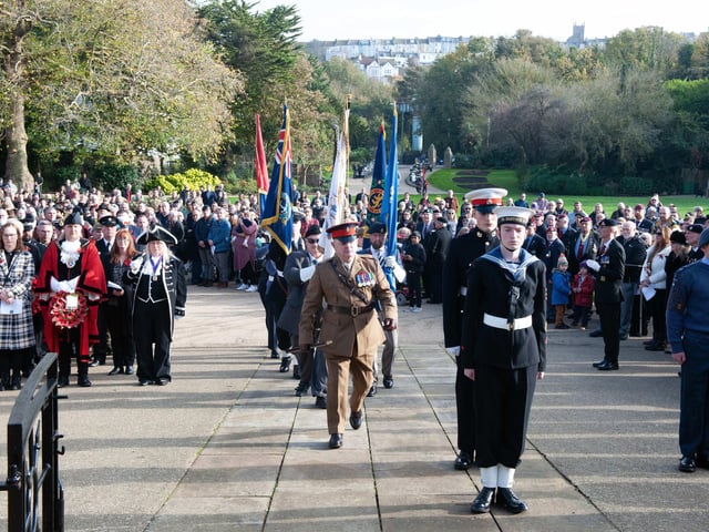 Hastings Remembrance service in Alexandra Park. Photo by Frank Copper