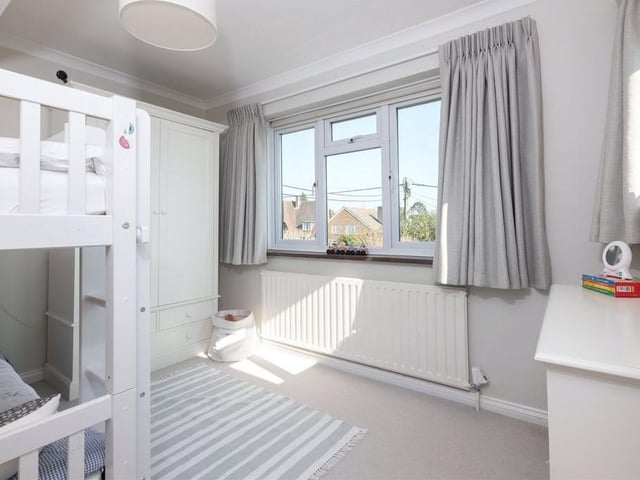 Upstairs there are four bedrooms