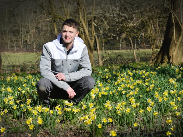 Tyler Murrell works at the grounds' cafe.