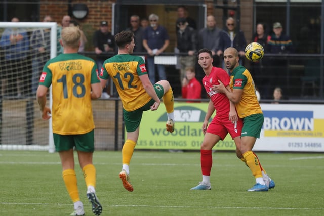 Action from Horsham's pre-season defeat to West Sussex neighbours Worthing
