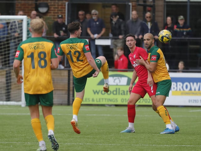 Action from Horsham's pre-season defeat to West Sussex neighbours Worthing