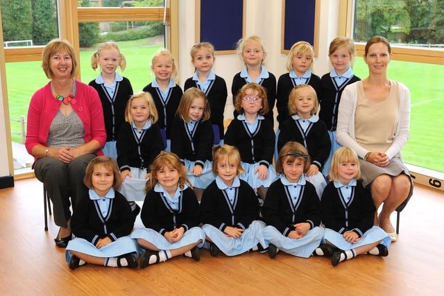 New reception pupils at Burgess Hill School for Girls in 2010