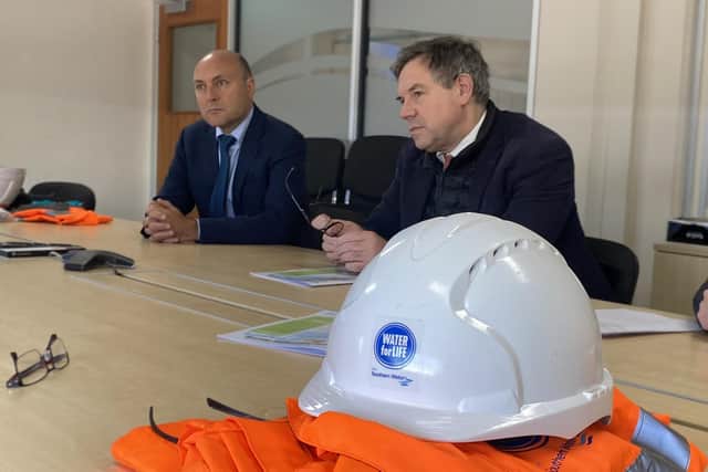 MPs Andrew Griffith and Jeremy Quin met with Southern Water chief executive  Lawrence Gosden to seek assurances that a water crisis which hit the Horsham area in May does not recur