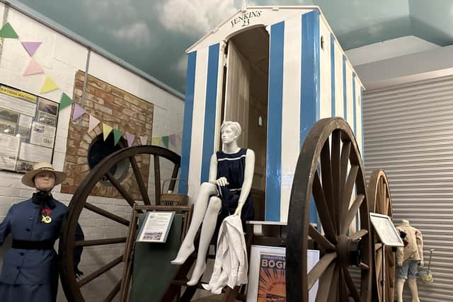 The bathing machine at Bognor Regis museum