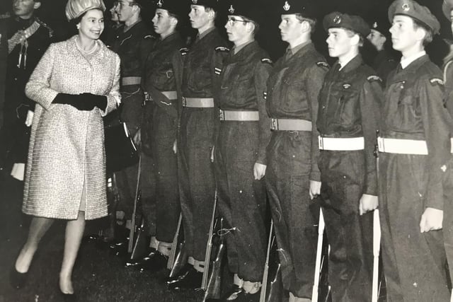 The Queen visits Eastbourne College in 1966