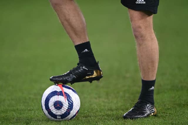Premier League match ball. (Photo by Laurence Griffiths/Getty Images)