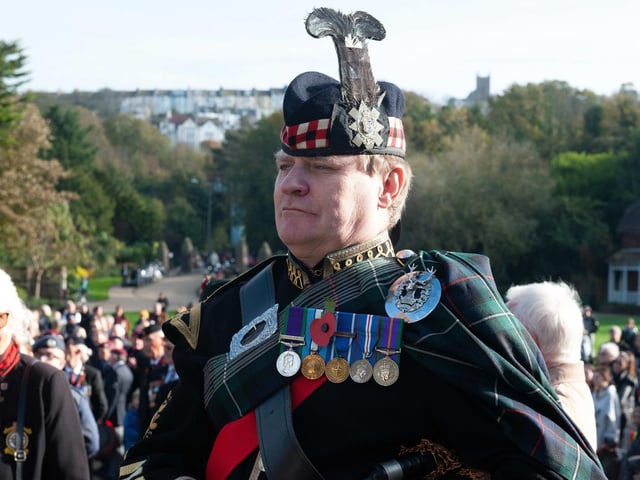 Hastings Remembrance service in Alexandra Park. Photo by Frank Copper