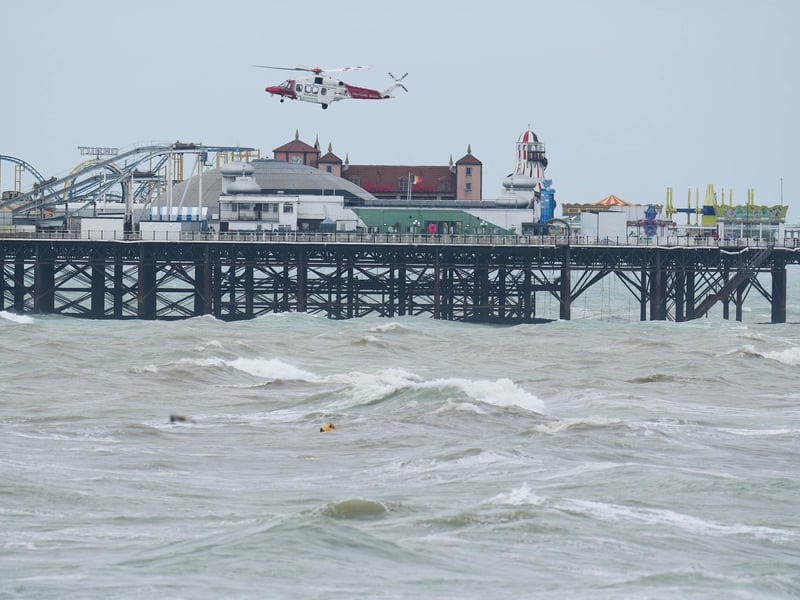 A search and rescue operation was launch after a swimmer went missing early this morning. Picture: Eddie Mitchell