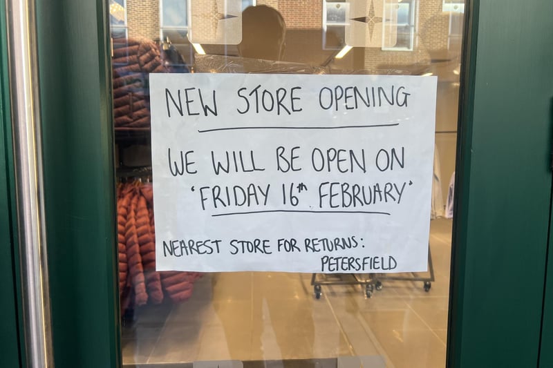 This sign was seen on the shop front.