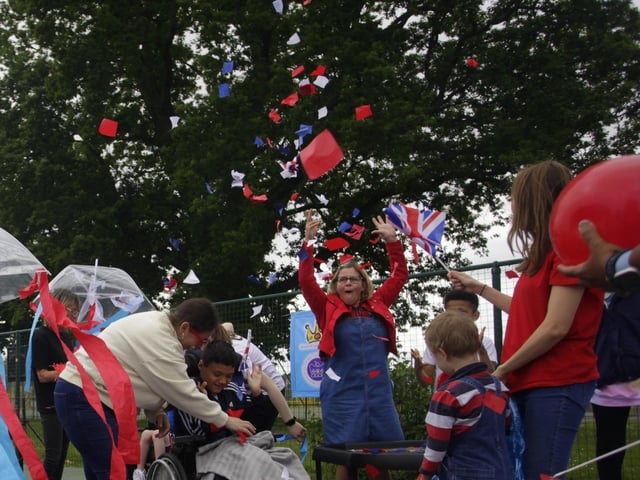 QEII had a whole school “street-party” style buffet lunch in the playground