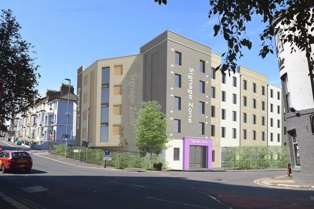 An architect's impression of the proposed hotel. Picture from Brookes Architects