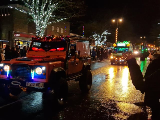 The Arundel Illuminated Tractor Run 2025 in Rustington, which it was visiting for the first time