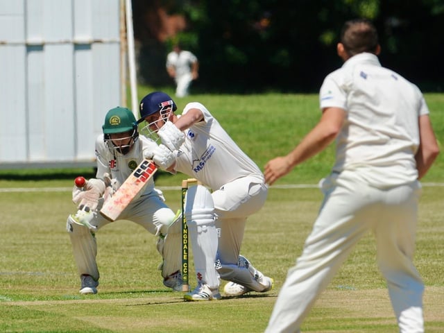 Action from Chippingdale v Broadwater CC in Division 4 West of the Sussex Cricket League