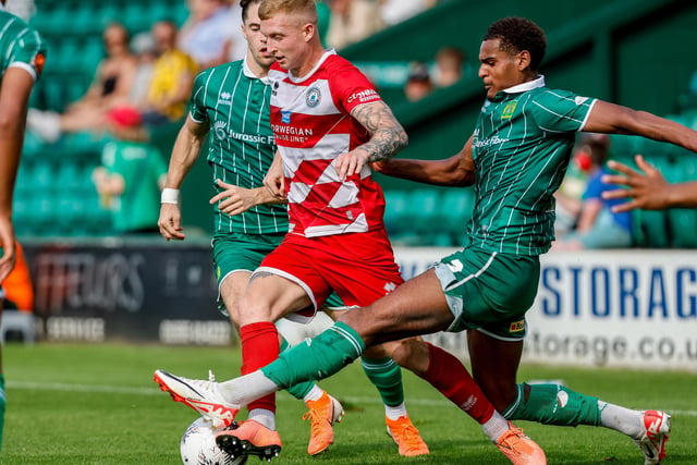 Action from Eastbourne Borough's National South visit to Yeovil