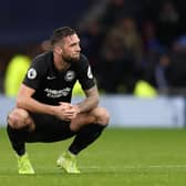 LONDON, ENGLAND - DECEMBER 26: Shane Duffy of Brighton & Hove Albion looks dejected following his sides defeat in the Premier League match between Tottenham Hotspur and Brighton & Hove Albion at Tottenham Hotspur Stadium on December 26, 2019 in London, United Kingdom. (Photo by Catherine Ivill/Getty Images)