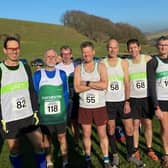 Some of the Chchester Runners men at the Masters at Lancing | Picture: Nadia Anderson