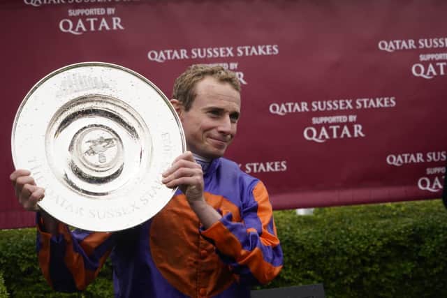 Ryan Moore after winning the Sussex Stakes | Picture: Clive Bennett