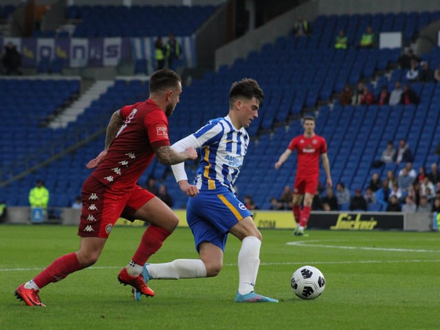 Brighton and Hove Albion v Worthing - Sussex Senior Challenge Cup final 2021/22 season. Picture by Cory Pickford