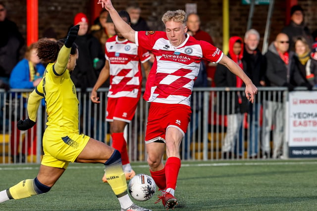 Action from Eastbourne Borough's vital win over Farnborough