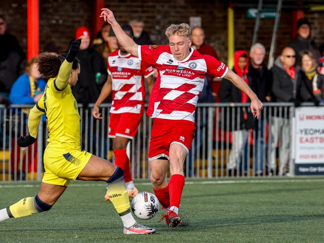 Action from Eastbourne Borough's vital win over Farnborough