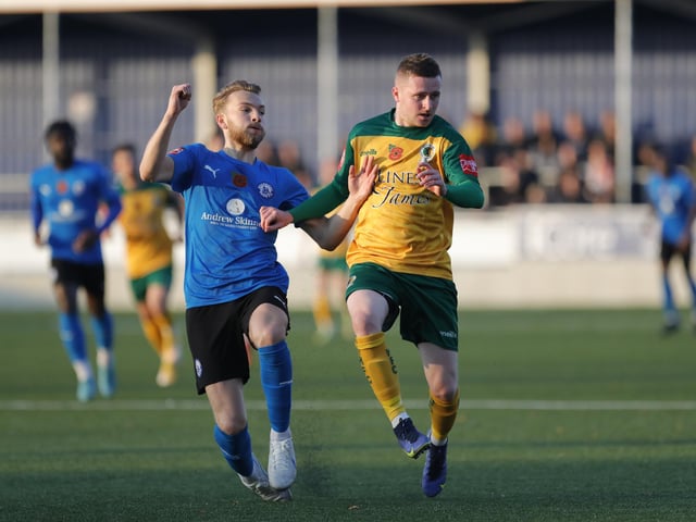Action from Horsham's entertaining - but ultimately disappointing - 5-3 defeat at Billericay Town in the Isthmian Premier