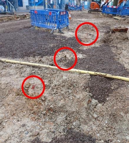 Excavations works as part of Eastbourne town centre improvements suspended