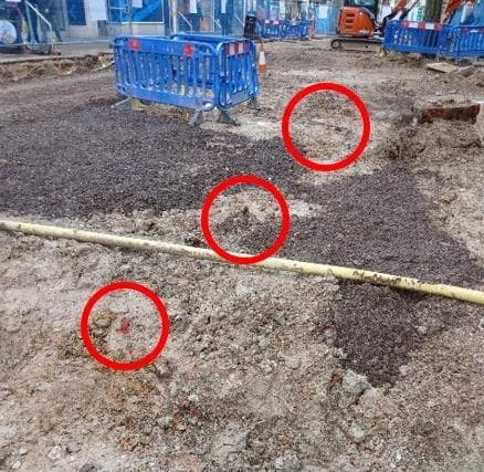 Excavations works as part of Eastbourne town centre improvements suspended