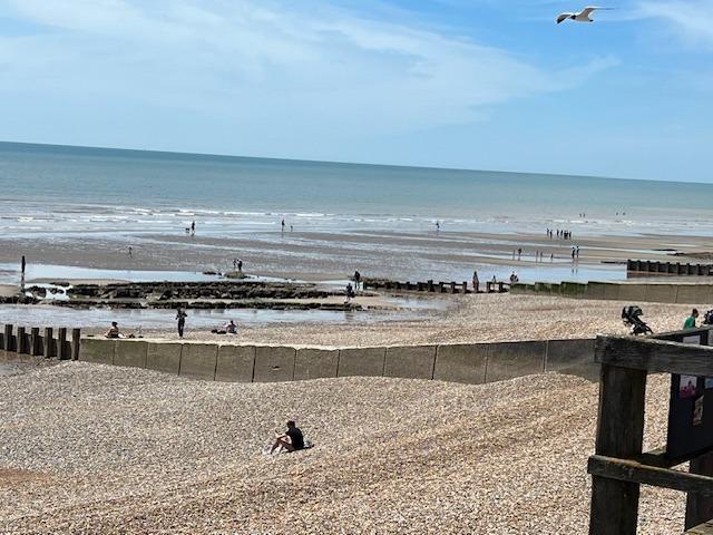 Beach west of the pier at Hastings