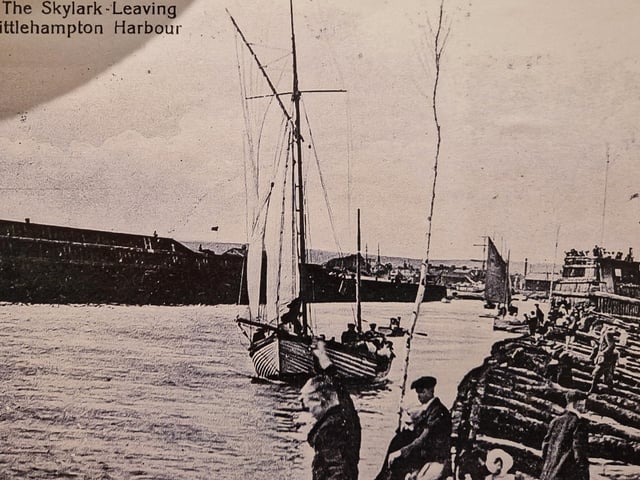 Charles Pelham captained The Skylark and offered twice daily pleasure cruises from the pier during the summer