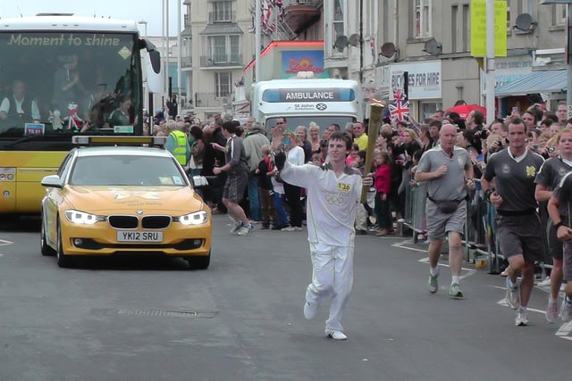 Olympic Torch, Hastings - July 17, 2012. Photo by Colin Jenner.
