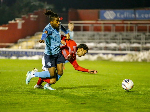 Action from Eastbourne Borough's superb 2-0 National League South win away to leaders Ebbsfleet