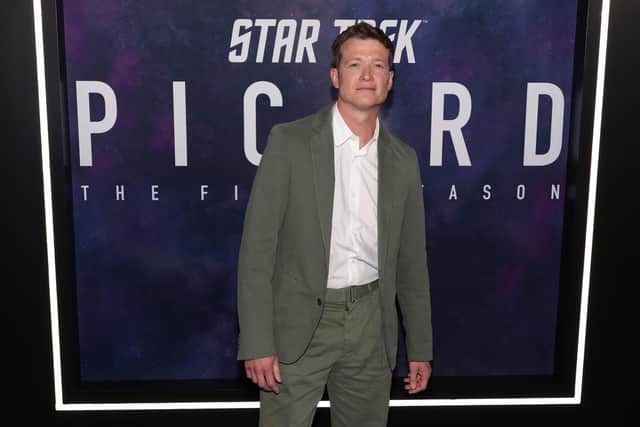 HOLLYWOOD, CALIFORNIA - FEBRUARY 09: Ed Speleers attends the Los Angeles premiere of the third and final season of Paramount+'s original series "Star Trek: Picard" at TCL Chinese Theatre on February 09, 2023 in Hollywood, California. (Photo by David Livingston/Getty Images)