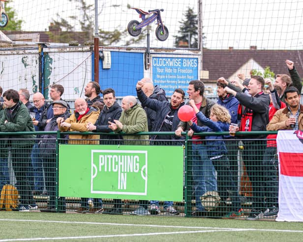 Lewes fans see the league season out at Haringey | Picture: James Boyes