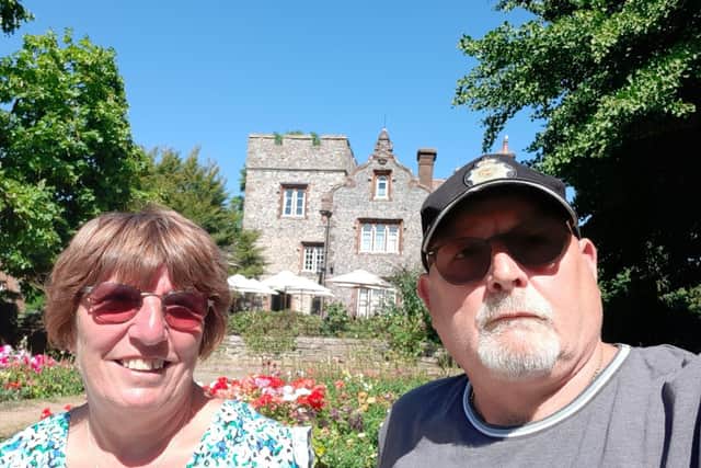 Maurice and Barbara Robertson on holiday