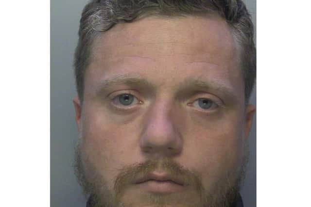 Damien Gilbert, 29 – from East Worthing – is wanted on recall to prison. Photo: Sussex Police