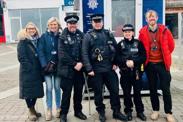 On Tuesday, January 31, the pod opened its doors to partners and Sussex Police, alongside West Sussex County Council’s Community Safety Team.
