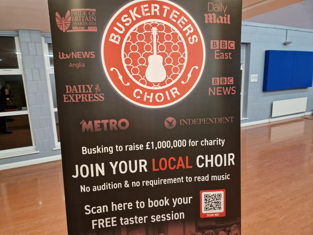 The Buskerteers Choir meets on Wednesdays in Worthing, and also has weekly sessions in Haywards Heath, Crawley and Brighton and Hove.