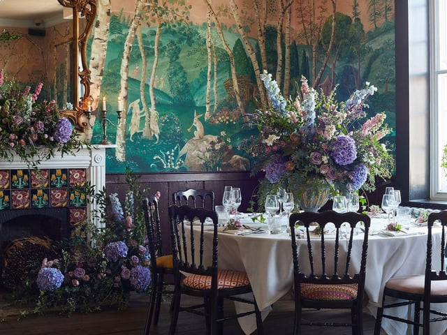 Dining room at The Bell in Ticehurst