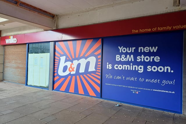 B&M in Worthing is due to open this spring, in the space formerly occupied by Wilko. Picture: Katherine HM