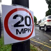 Unofficial 20mph signs in an East Sussex town