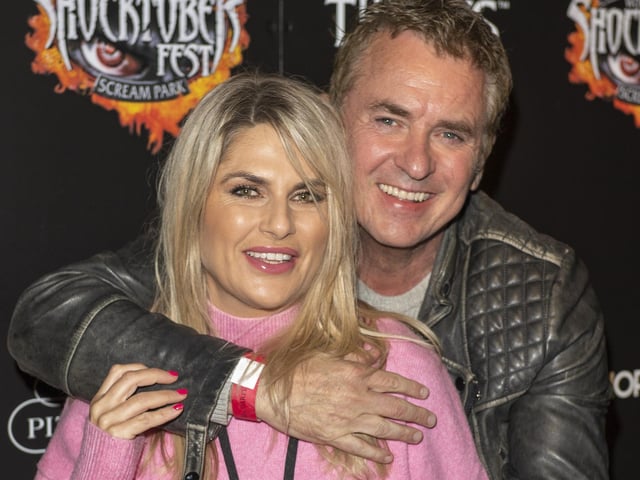 Shane Richie and wife Christie attend Tulleys Shocktober Fest at Tulleys Farm on September 30, 2022 in Crawley, England. (Photo by Stuart C. Wilson/Stuart Wilson/Getty Images for Tulleys Shocktober Fest)