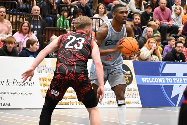 Worthing Thunder on the way to beating Essex Rebels | Picture: Gary Robinson