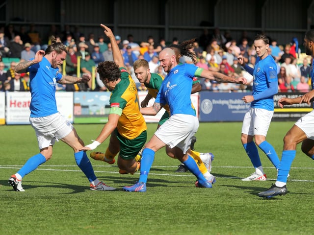 Action from Horsham's entertaining Isthmian Premier stalemate with Billericay Town