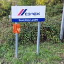 Entrance to the old Cemex industrial waste site, Henfield Road, Small Dole. Photo: Hollie Robards / Iconic Media Group / HR26102201