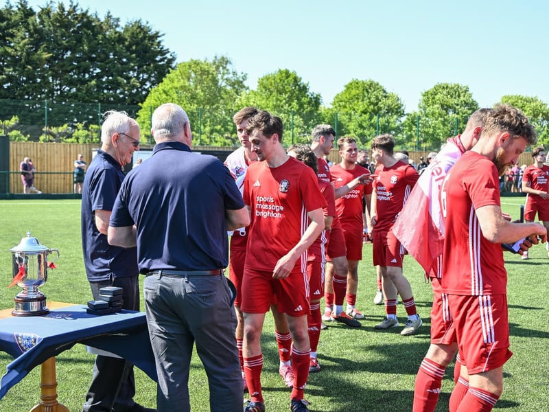 Hassocks FC win the 2024-25 Peter Bentley Cup