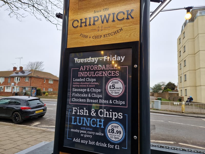 Worthing fish and chip restaurant Chipwick has won a Blue Ribbon accolade from the Good Food Network