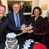 Chichester District Council, Chichester Festival Theatre, Novium Museum and Pallant House Gallery along with many supporters cut a celebratory cake to close the hugely successful 2022 Season of arts and culture, Culture Spark, inspired by the significant anniversaries of many cherished attractions.